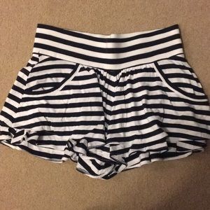 Navy and white express skort